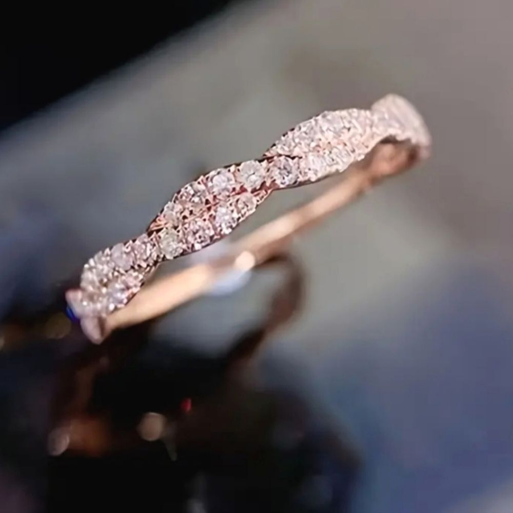 Ladies Eternity Lab Created Diamond Wedding Band sz 7